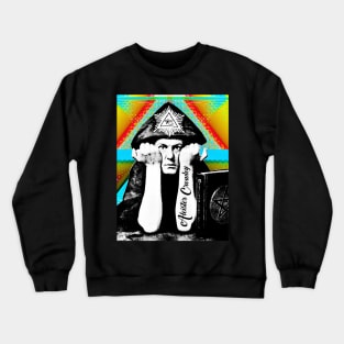 Aleister Crowley Psychedelic Art Print Design Crewneck Sweatshirt